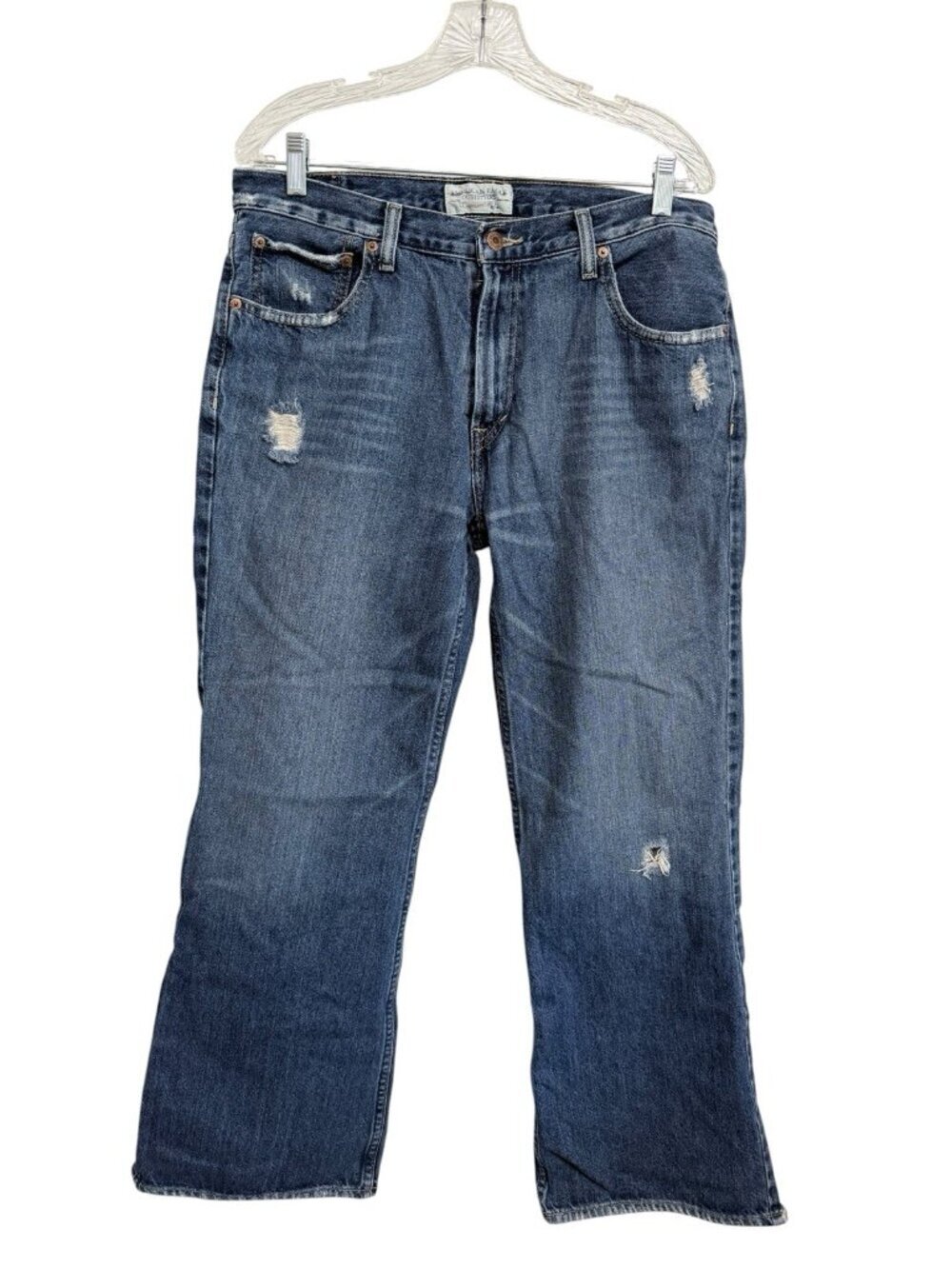 American Eagle Men's Size 34x30 Distressed Bootcut Jeans